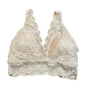 SMART & SEXY Cream Lace Bralette Size M